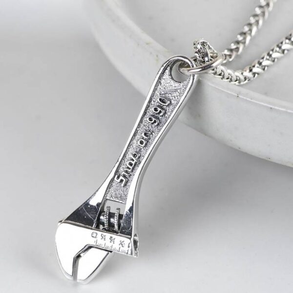 Wrench Pendant Necklace