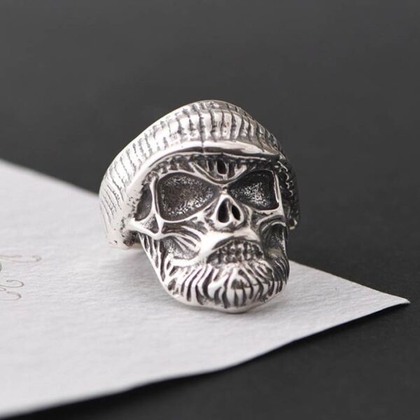 Beard Skull Ring