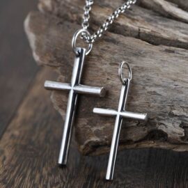 Silver Cross Pendant Necklace