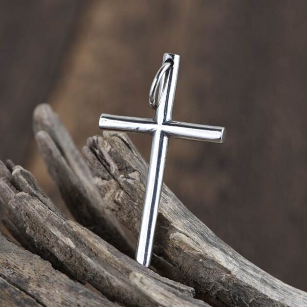 Silver Cross Pendant Necklace