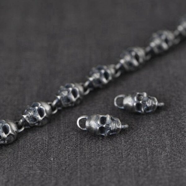 Long Skull Chain Necklace