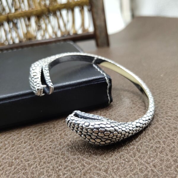 silver snake bangle