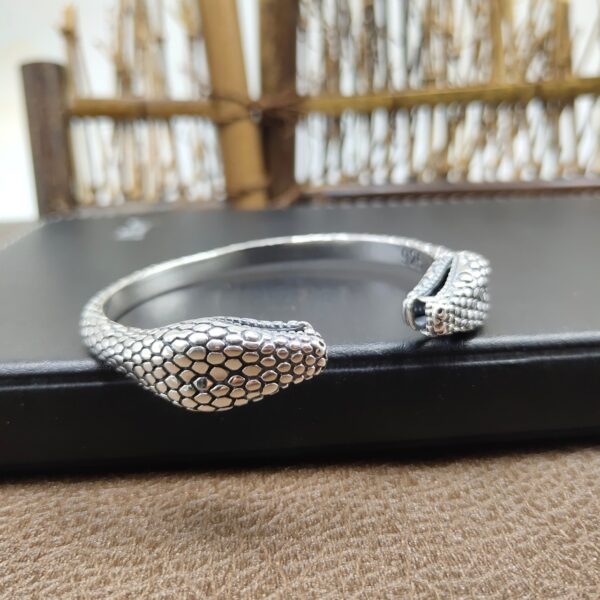 silver snake bangle