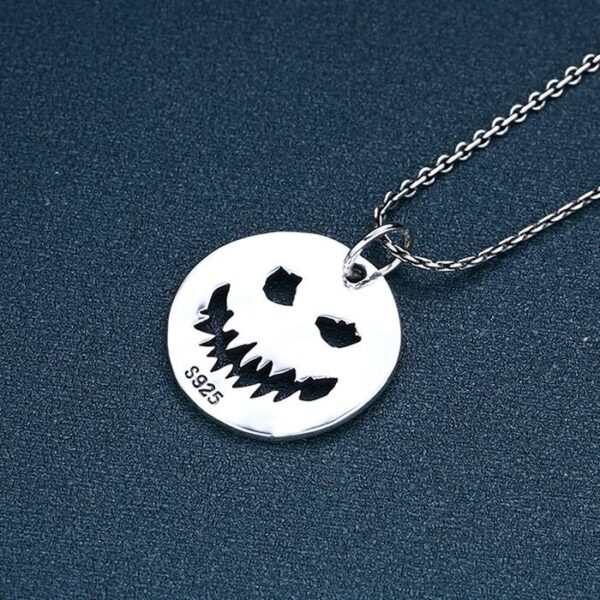 Halloween Pumpkin Disc Pendant