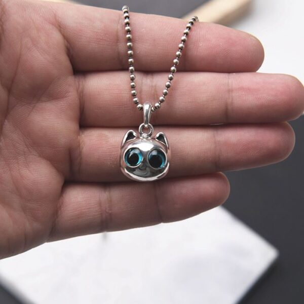 Silver Kitten Necklace