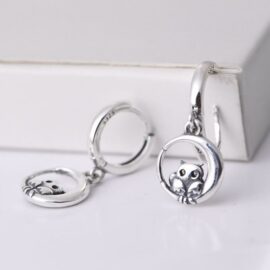 Silver Owl Earrings