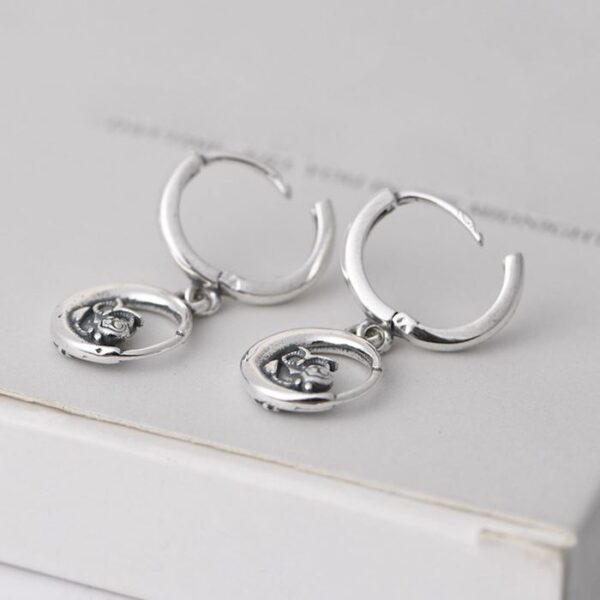 Womens Sterling Silver Owl Earrings - VVV Jewelry