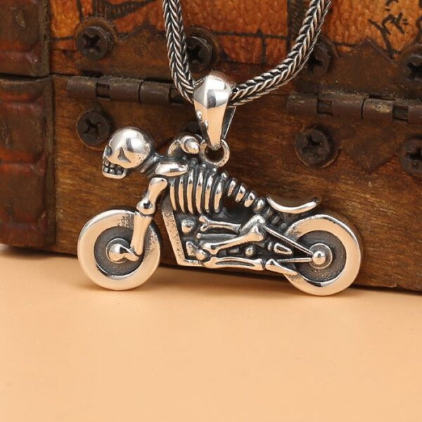 Skeleton Motorcycle Pendant