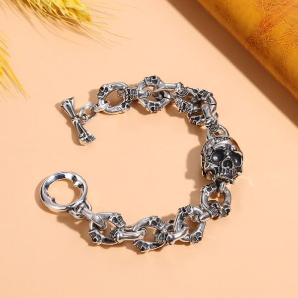 Skull Chain Punk Bracelet