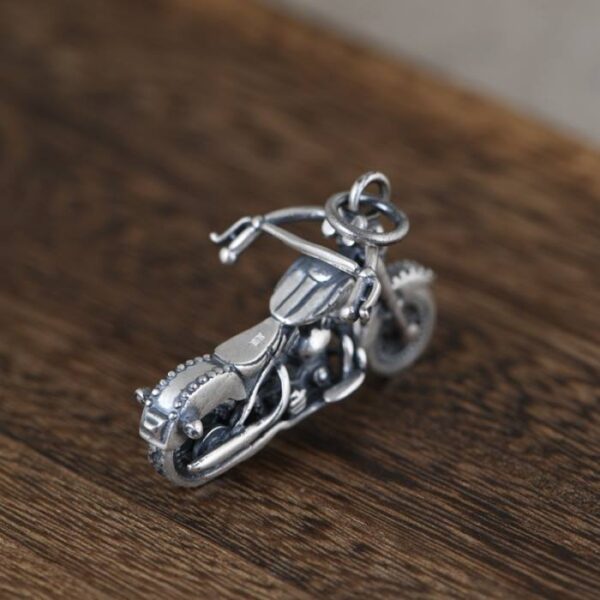 Skull Motorcycle Pendant Necklace