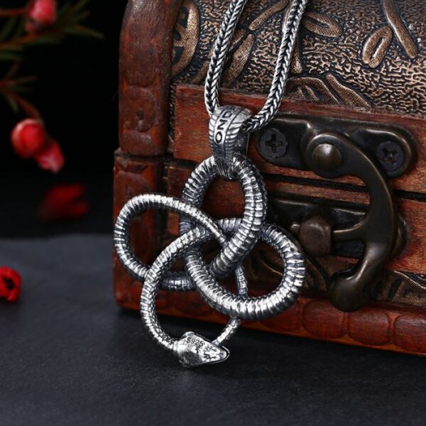 Silver ouroboros Pendant