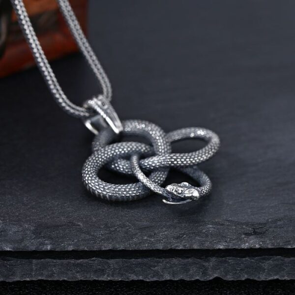 Silver ouroboros Pendant