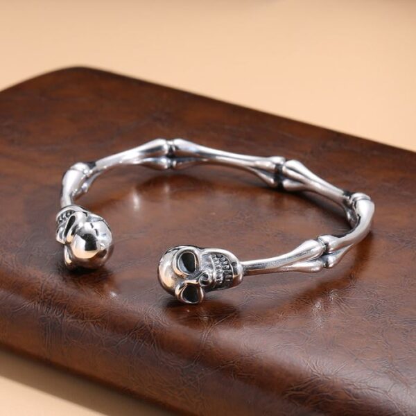 Bone Skull Cuff Bracelet