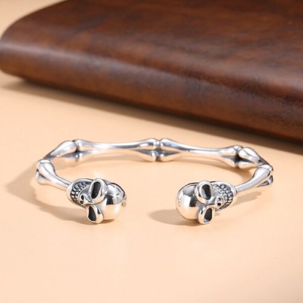 Bone Skull Cuff Bracelet