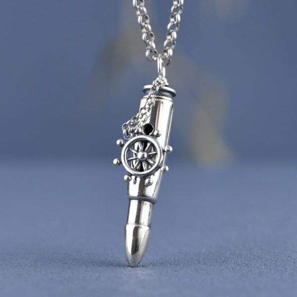 Bullet Rudder Pendant Necklace