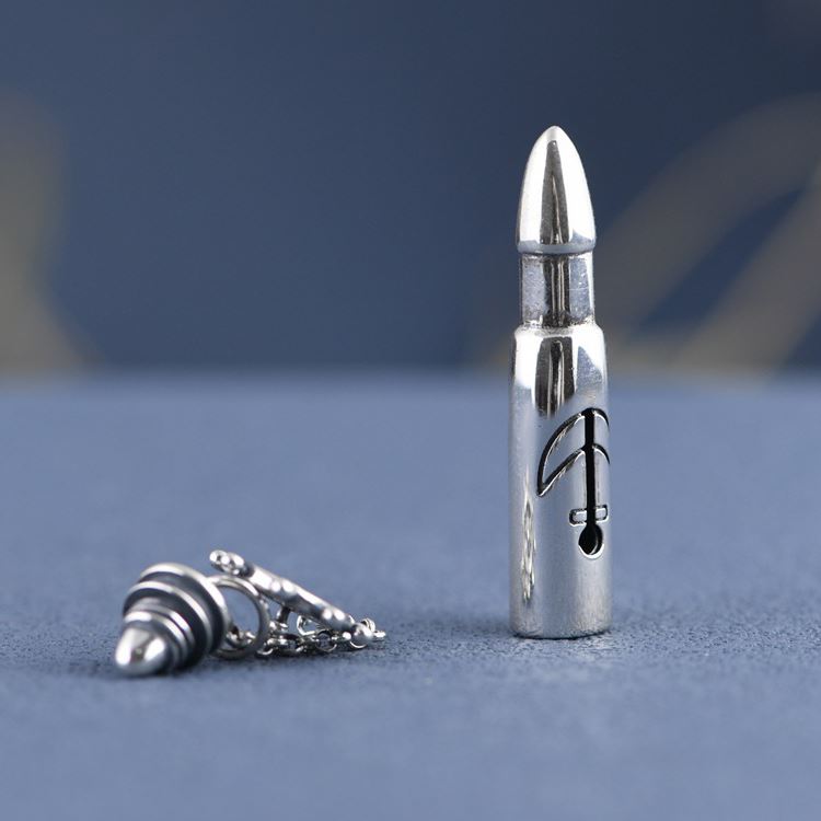 Bullet Rudder Pendant Necklace