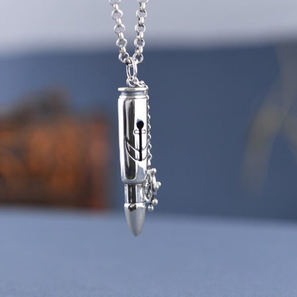 Bullet Rudder Pendant Necklace