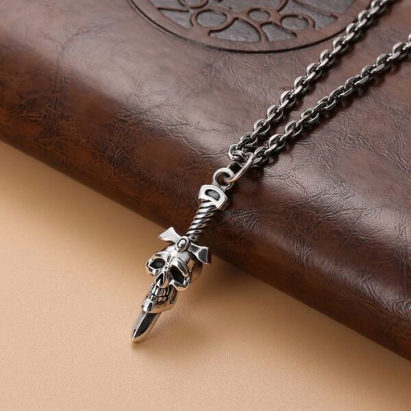 Dagger Skull Pendant