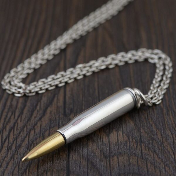 Silver Bullet Urn Necklace
