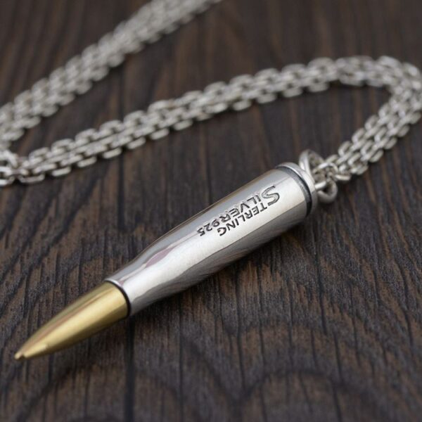 Silver Bullet Urn Necklace