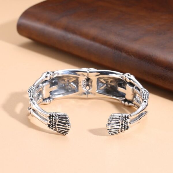 Silver Skeletons Cuff Bracelet