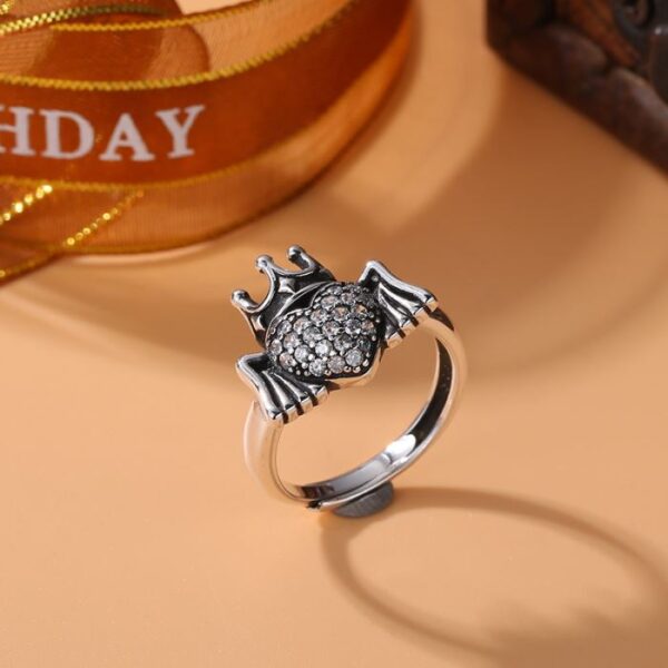 Wings Crown Heart Ring