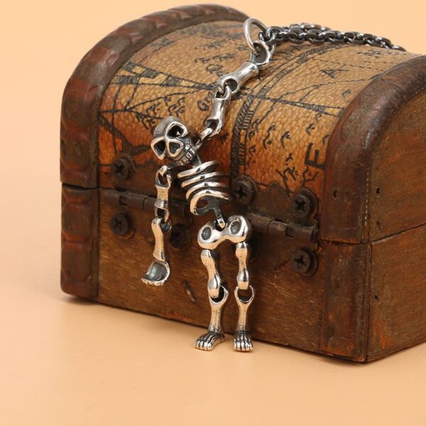 Silver Skeleton Pendant