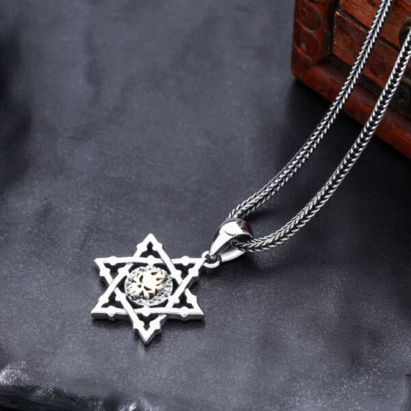 Star of David Skull Pendant