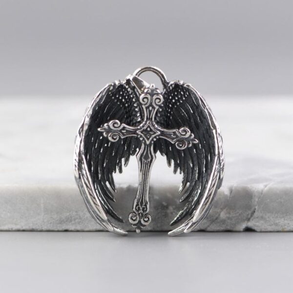 Wings Cross Pendant Necklace