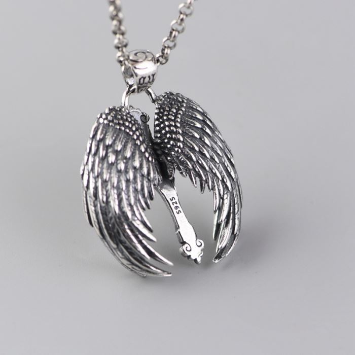 Wings Cross Pendant Necklace