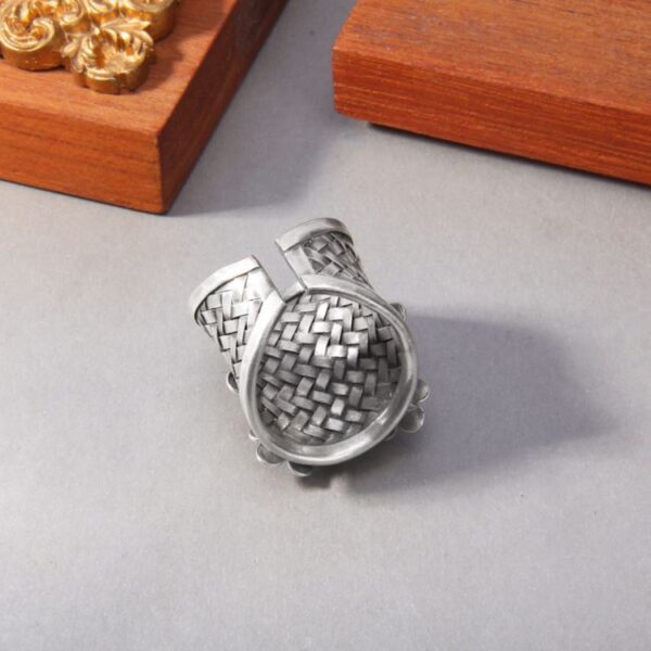 Braided Flower Butterfly Ring