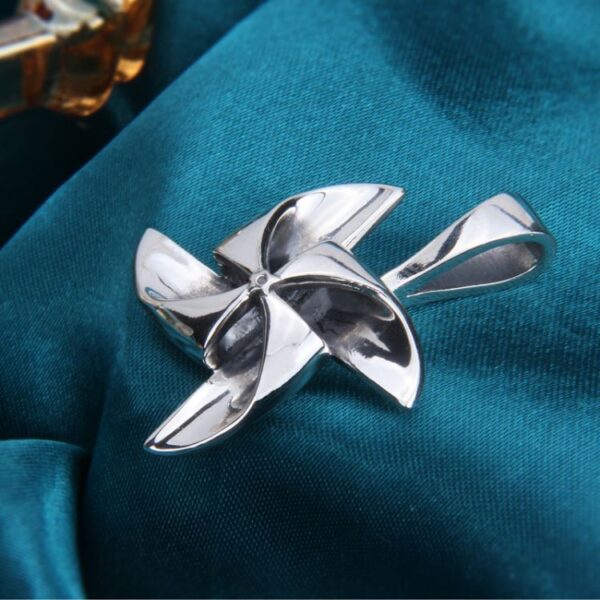 Silver Windmill Pendant