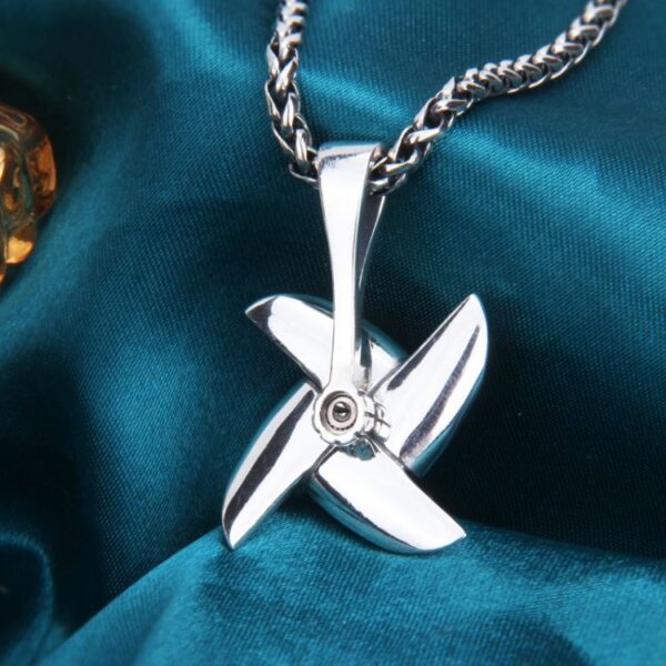 Silver Windmill Pendant