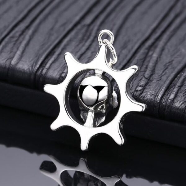 Ship Rudder Skull Pendant