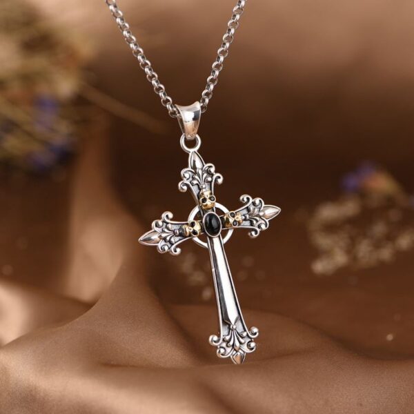 Celtic Cross Skull Necklace