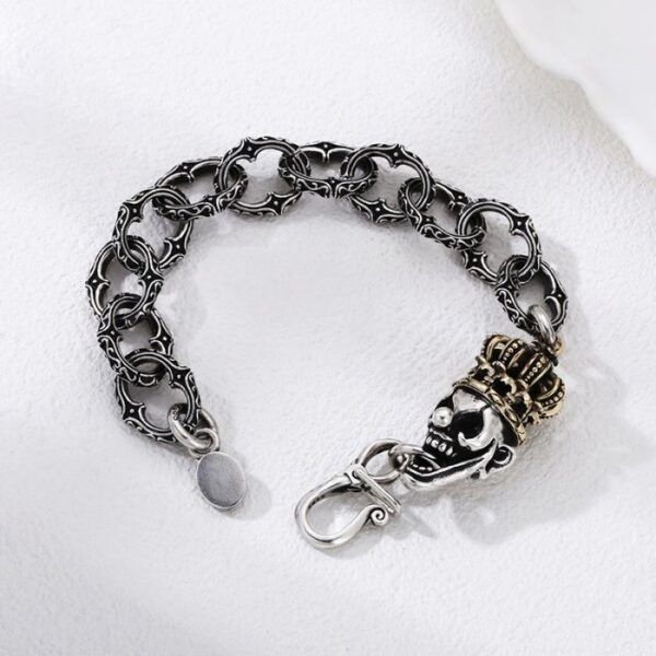 Crown Joker Skull Bracelet