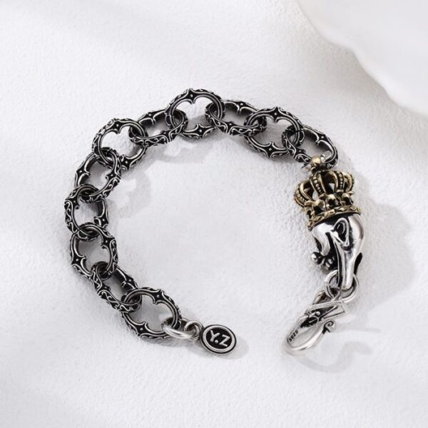 Crown Joker Skull Bracelet