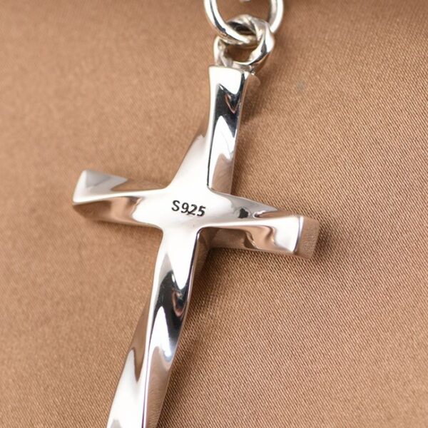 Twist Cross Pendant Necklace