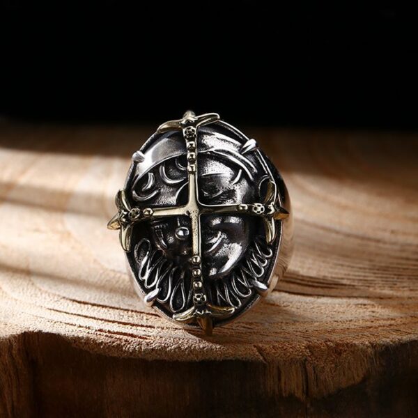 Sterling Silver Face Ring