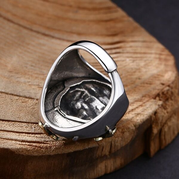 Sterling Silver Face Ring