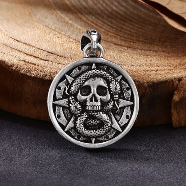 Skull Snake All Seeing Eye Pendant