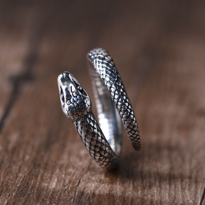 Sterling Silver Snake Ring