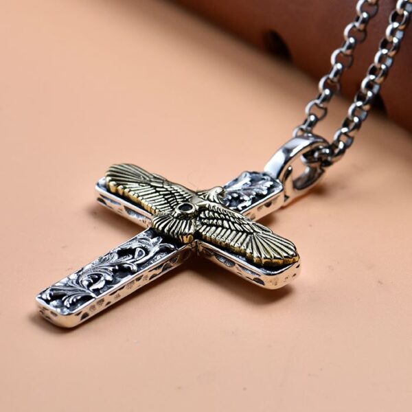 Eagle Cross Pendant Necklace