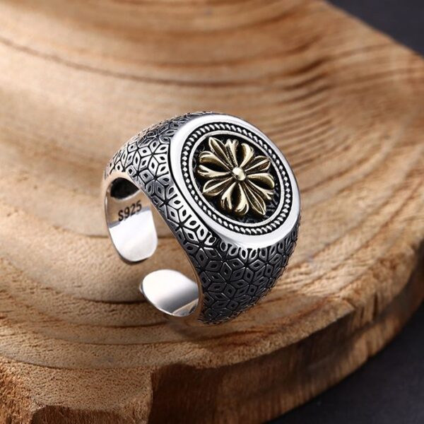 Silver Cross Wrap Ring