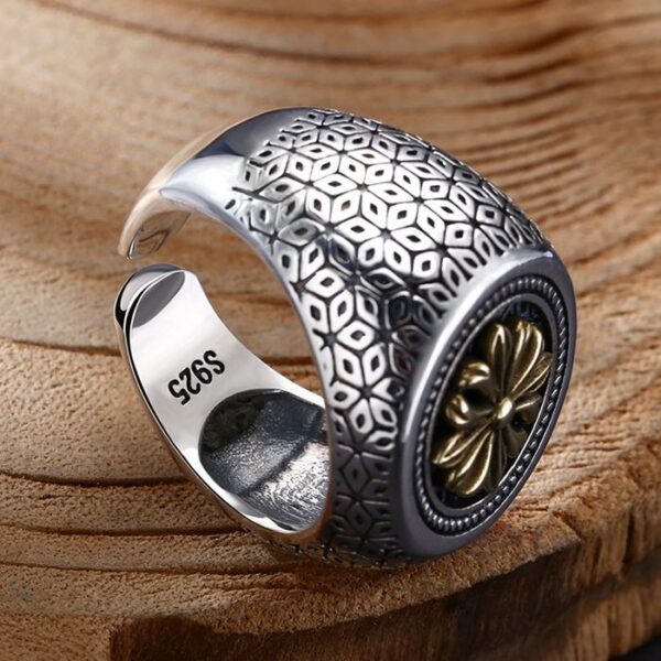 Silver Cross Wrap Ring