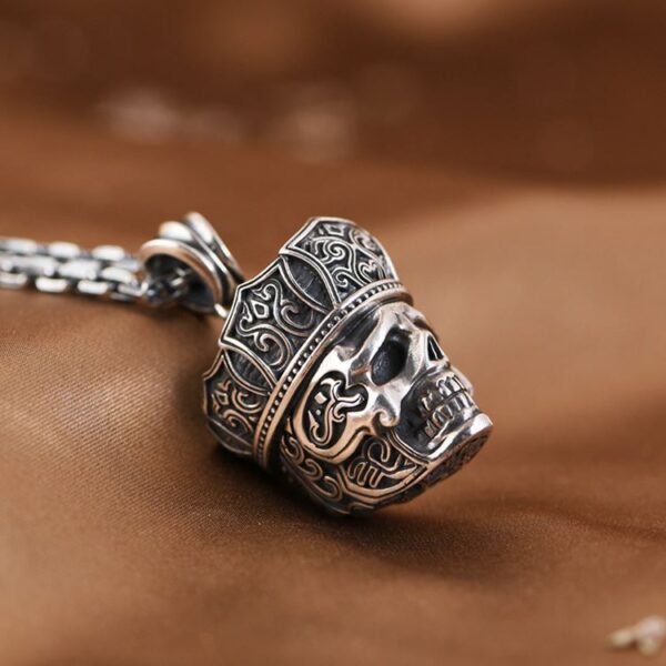 Crown Skull Pendant