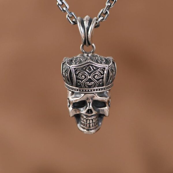 Crown Skull Pendant