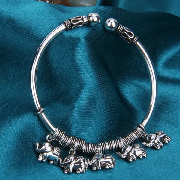 Elephant Charms Bangle