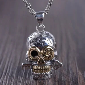 Mexican Sugar Skull Pendant