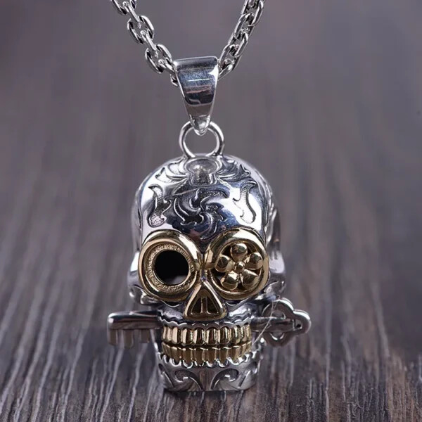 Mexican Sugar Skull Pendant